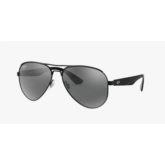 Ray-Ban Accessories - Ray-Ban Black & Grey Aviator Unisex Mirrored Rb3523 006/6g Sunglasses
